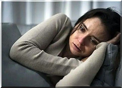 Woman suffering from depression