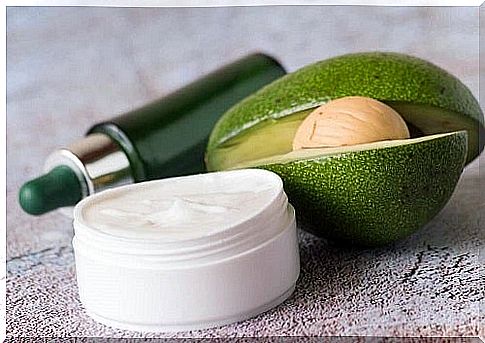 Natural night creams with fresh avocado