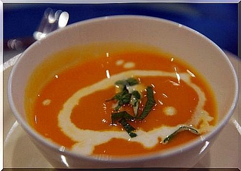 Pumpkin cream soup reduces the craving for sweets