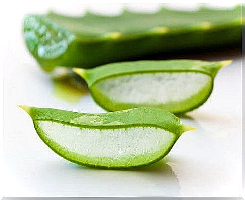 You can fight stretch marks with a little aloe vera