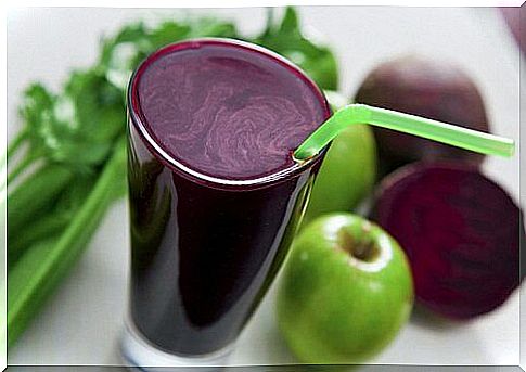 Strengthen the immune system with beet and apple juice