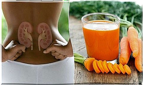 Kidney detox juice with carrots