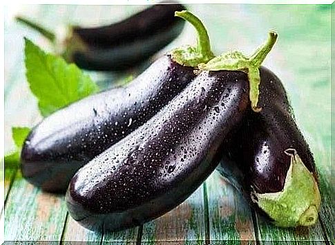 Fresh eggplant