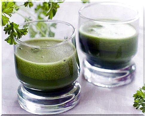 Controls anxiety with garlic, onions, bell peppers and parsley juice