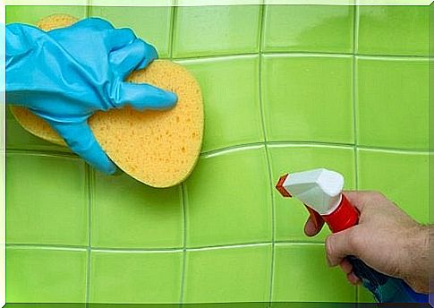 How to clean the putty between the joints of the tiles with chlorine