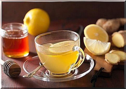 The infusion with ginger and lemon combats nasal congestion