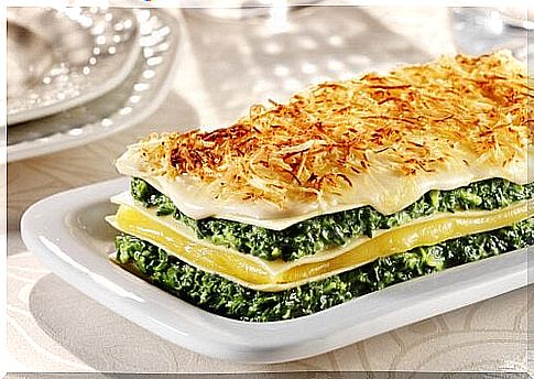 Tasty recipes with spinach made lasagna